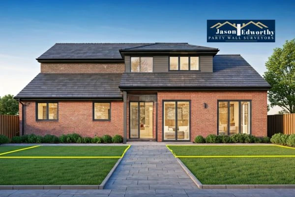 Home extension focusing on boundary line Bicester