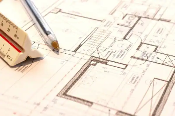 Image of architect Bicester drawings